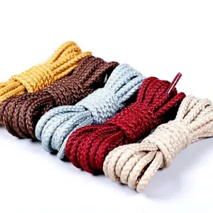 Heavy Duty Round Strong Laces Braided Shoelaces for Caterpillar CAT Leather Shoe - Picture 1 of 26