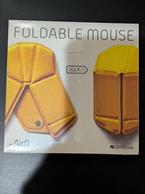 myAir.0 OriMouse Foldable Bluetooth Wireless Mouse Yellow Ultra Slim Portable - Image 1 of 4