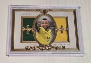 2020 Futera Unique World Football Masters Pres Box Soccer Gold Dani Alves 01/02 - Picture 1 of 2