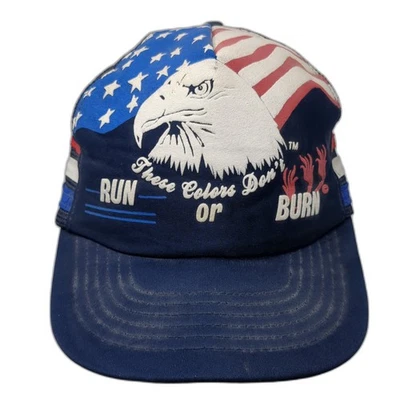 Estos colores no corren ni se queman gorra de camionero con cierre a presión azul talla única Haband Foto 1 de 4