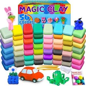 ESSENSON Air Dry Clay 56 Colors Modeling for Kids DIY 56 Colors - Picture 1 of 6