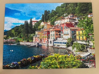 Lake Como 500 Piece Puzzle Used Ravensburger 19.5x14.25 inch softclick Complete - Image 1 of 3