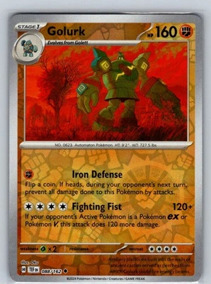 Golurk 088/162 Reverse Holo Uncommon SV05: Temporal Forces NM - Image 1 of 2