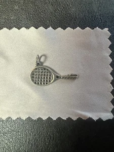 Sterling Silber 21x8mm Racquetball Handball Tennis Racquetball Charm - Bild 1 von 2