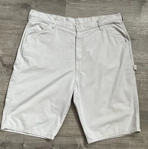 "Pantalones cortos vintage Polo Jeans Co Ralph Lauren para hombre pintura de carpintero talla 44 entrepierna 13""" - Imagen 1 de 12