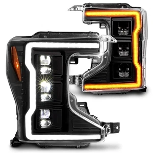 Full LED Headlight Set for 2020-2022 Ford F250 F350 F450 Super Duty w/OE Halogen - Picture 1 of 8