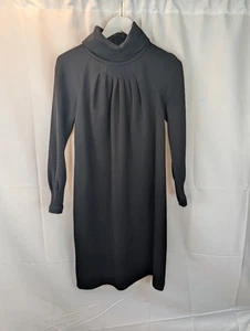 Bill Blass Vintage Elegant Black Turtleneck Dress Size 8 In EUC - Bild 1 von 12
