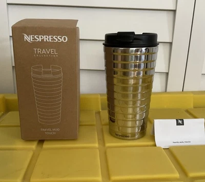 奈斯派索 Travel Touch 不倒翁 11 液量盎司不锈钢马克杯限量版全新带盒 — 第 1/3 张图片