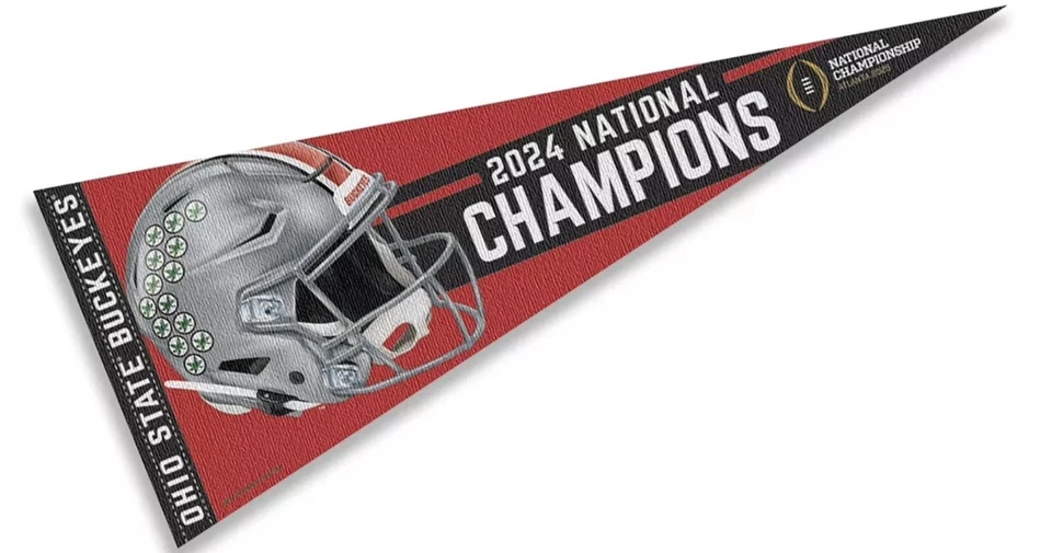 2024 - 2025 Ohio State National Championship Champs Champions Pennant CFP - Image 1 of 1