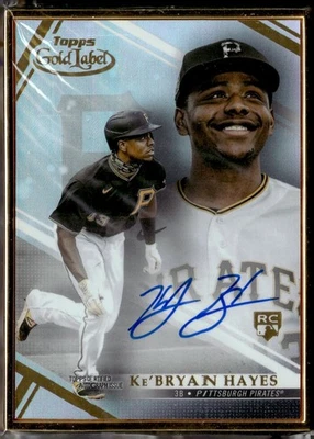 2021 Topps Gold Label Ke’Bryan Hayes Rookie Autograph Pirates RC Framed Auto - Image 1 of 2