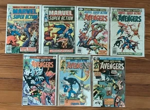 Marvel Super Action Lot Of 7 Comic Books 2 3 14 19 22 32 35 Bagged And Boarded - Picture 1 of 5