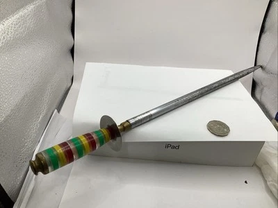 Vintage F.DICK 14" Segunda Guerra Mundial? Símbolo de flecha de aço afiado resina? Cabo - Raro - Imagem 1 de 4