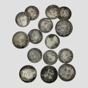 Chinese Silver Dollar Coins - Fat Man -Republic Money Yuan Shikai Souvenirs - Bild 1 von 5