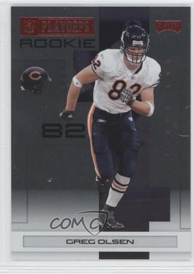2007 Playoff NFL Playoffs Rookie Red Metalized /399 Greg Olsen #114 Rookie RC - Image 1 of 2