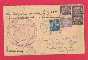 Graf Zeppelin 1929 primera vuelta al mundo vuelo (de Lakehurst a Lakehurst) - Imagen 1 de 2