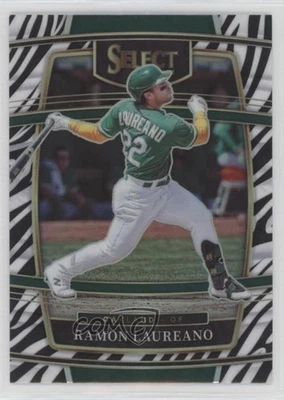 2022 Panini Select Concourse Zebra Prizm Ramon Laureano #39 - Image 1 of 2