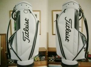 Titleist Standard Golf Bag Smart Design Synthetic Leather Grey Black Japan Mint - Picture 1 of 10