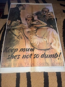 VintageWORLD WAR II PROPAGANDA POSTER-36x57cm - Picture 1 of 4