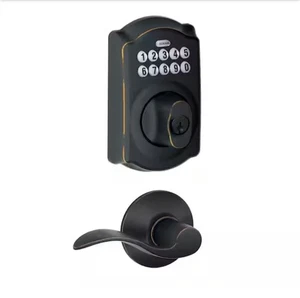 Camelot Electronic Door Lock Deadbolt with Accent Door Lever - 1002833295 - Picture 1 of 4