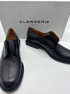 Clergerie Women's Rayane Black Leather Slip on Loafers, Size EU37 US6.5 - Image 1 of 4