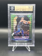 Luka Doncic Rookie Card 2018-19 Panini Prizm Mosaic Green #68 BGS 9.5 Dallas