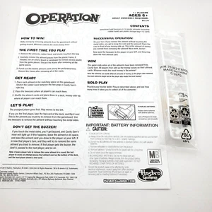 Milton Bradley Operation Game Replacement Pieces SEALED - Picture 1 of 4