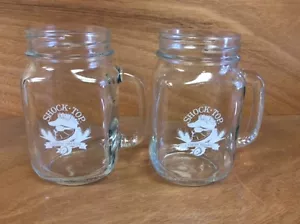 Shock Top Lemon Shandy 16oz Mason Jar Glass Set of 2&12 Shock Top Coasters! New! - Picture 1 of 8