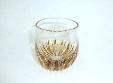 Ausgefallenes Freundschaftsglas Glas mit feinem Schliff Harrach um 1890 Überfang