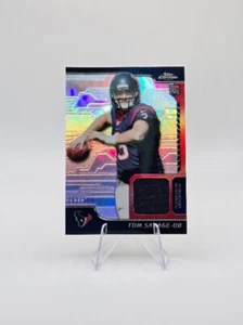 Tom Savage 2014 Topps Chrome RC Relic Patch Refractor SP /150 #RR-TS Texans - Picture 1 of 2