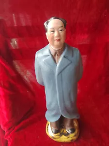 Unique Folk Collection Cultural Revolution Porcelain Chairman Mao Statue Figure - Picture 1 of 11