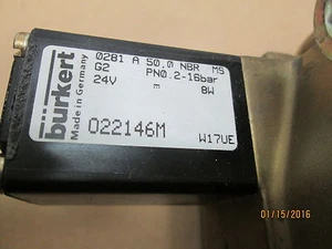 NEW OTHER, BURKET 0281 A 50,0 NBR MS, 2 WAY VALVE, 022146M - Picture 1 of 3