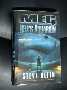 Signed Steve Alten Meg 4: Hell's Aquarium Hardcover Near Fine Condition - Picture 1 of 4