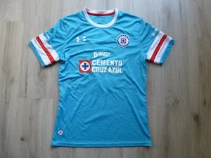 Under Armour Cruz Azul Jersey L Home 2013 Soccer Blue Fitted #27 Benitez *READ - Picture 1 of 12