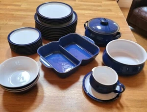 Denby Imperial Blue Tableware - Sold Individually - Good Used Condition - Picture 1 of 109