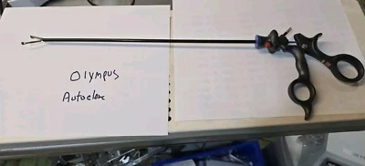 Olympus Long Laparoscopic Grasper Surgical Autoclave as pictured nice condition  - Image 1 of 4