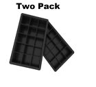 Ice Cube Tray Silicone Water 15 Cube Flexible 2 Pack Mold NEW