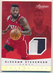2013-14 Prestige True Colors Materials Prime #15 DeShawn Stevenson Jersey /25