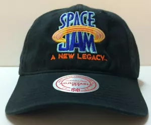 NUEVO Mitchell & Ness x Space Jam A Nuevo Legado NBA Correa Sombrero Negro Papá SOMBRERO - Imagen 1 de 4