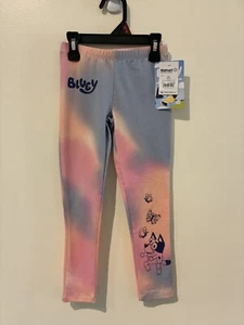 NWT Bluey Tie-Dye Leggings Girls 4/5 XS - Picture 1 of 3