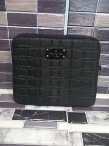 Kate Spade Black Avenue Quilted Laptop Sleeve 10"W×8"H - Picture 1 of 8