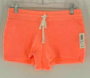 Old Navy Damen kleine Shorts Frottee Twill KORDELZUG orange Baumwolljersey Lounge - Bild 1 von 5