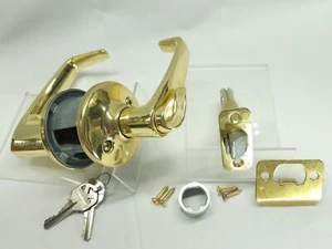 GEBRAUCHT - Kwikset Einstiegshebel Set mit 2 Schlüsseln, verstellbarer Backset, Schlosser - Bild 1 von 10