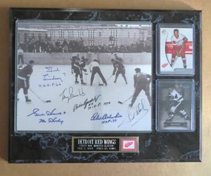 Detroit Red Wings 1st NHL Winter Classic @ Marquette Prison 1954 Photo Plaque ! - Picture 1 of 3