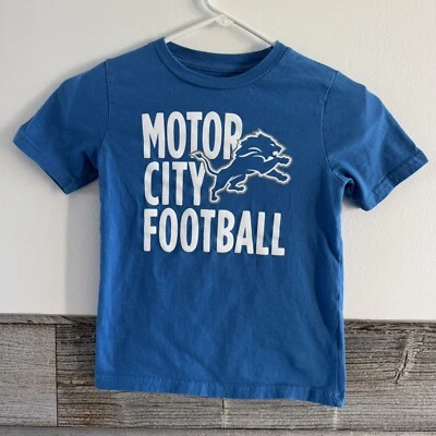 Detroit Lions Boys Motor City Football short sleeve shirt size Large 7 (D1) - Image 1 of 4