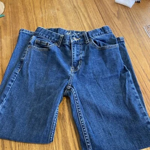 Wonder Nation Youth Jeans Size 10 Relaxed Fit Dark Wash Straight Leg Denim - Picture 1 of 5