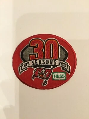 Tampa Bay Buccaneers 30ª Temporada SGA Bordado Hierro En Parche HESS 4 Pulgadas  Foto 1 de 2