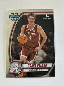 2024-25 Bowman Chrome University Grant Nelson 1st #25 Alabama - Picture 1 of 2