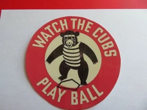 CHICAGO CUBS "Vintage 1950's" Adhesive Decal Laminated, Will not fade/ discolor! - Picture 1 of 4