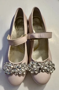 Monnalisa Heeled Ballerina Girl Shoes - Size (3.5 US, 34 EU) - Picture 1 of 4
