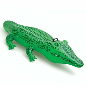 Crocodile Pool Float - Inflatable Animal Ride-on - Swimming Water Toys for Kids - Picture 1 of 4
